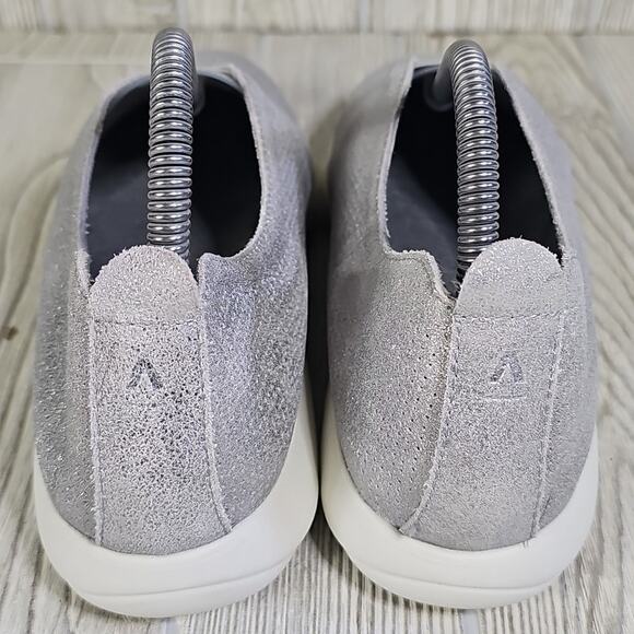 Abeo Metallic Silver Slip-On Sneakers - Picture 5 of 12